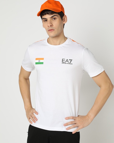 Buy White Tshirts for Men by EA7 Emporio Armani Online Ajio