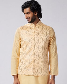 kisah Men Embellished Nehru Jacket-picture-11