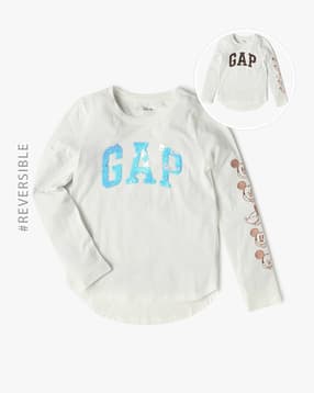 gap kids Brand Embellished Crew-Neck T-Shirt-picture-32
