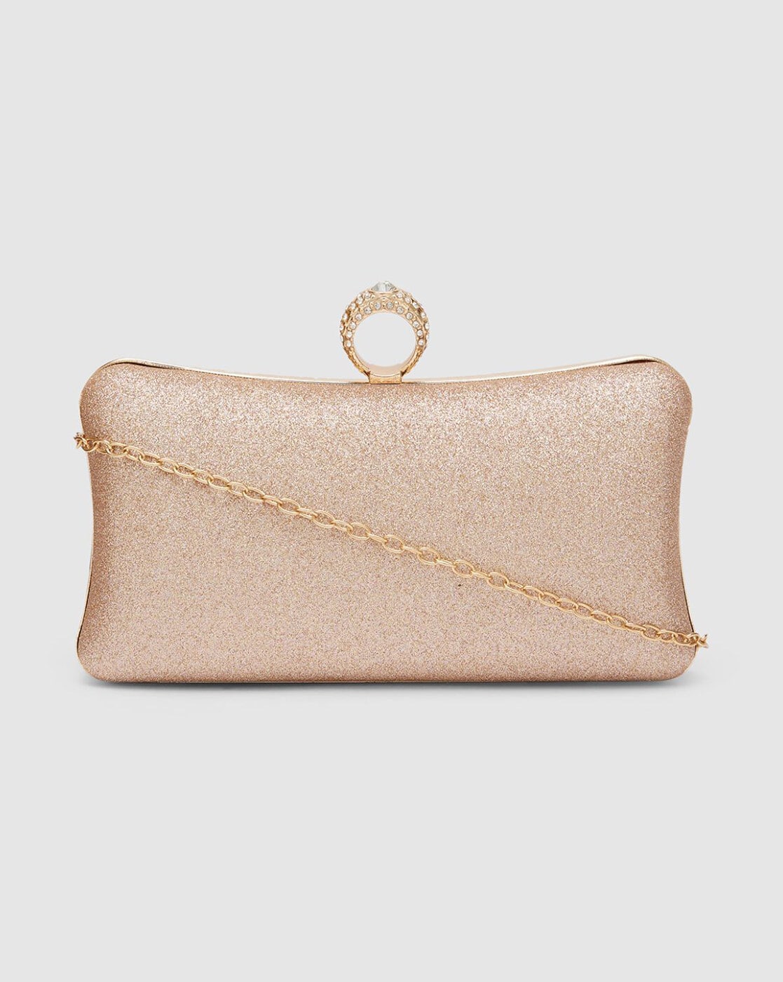 Wedding Accessories - Champagne Rose Gold Bridal Handbag Clutch | ADORA by  Simona
