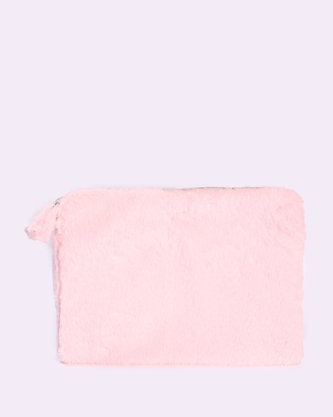 Pink fluffy shop laptop case