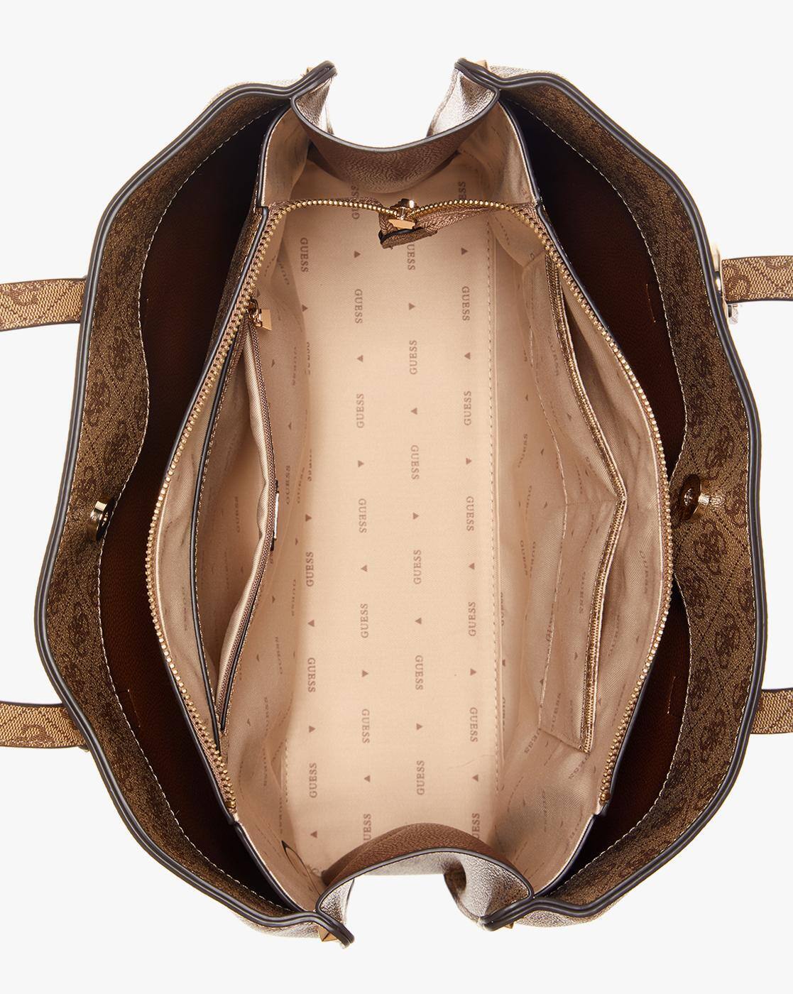 guess brown tote bag