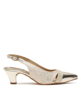flat n heels Pointed-Toe Pumps with Buckle Strap-picture-20