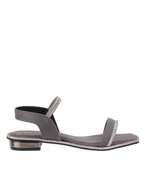 WOMEN One Toe Grey Flat Sandals