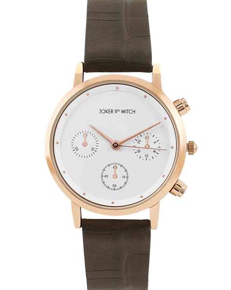 FCUK White Dial Leather Strap Quartz FCS1000T Women's Watch - CityWatches IN