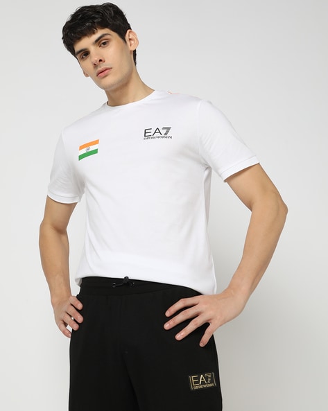 Buy White Tshirts for Men by EA7 Emporio Armani Online Ajio