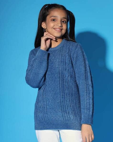 Girls Knitted Regular Fit Sweater