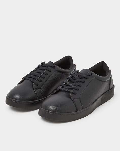 Pelle Santino - Unlined Sneakers - Black Milled - best leather sneaker in  India – The Dapper Man