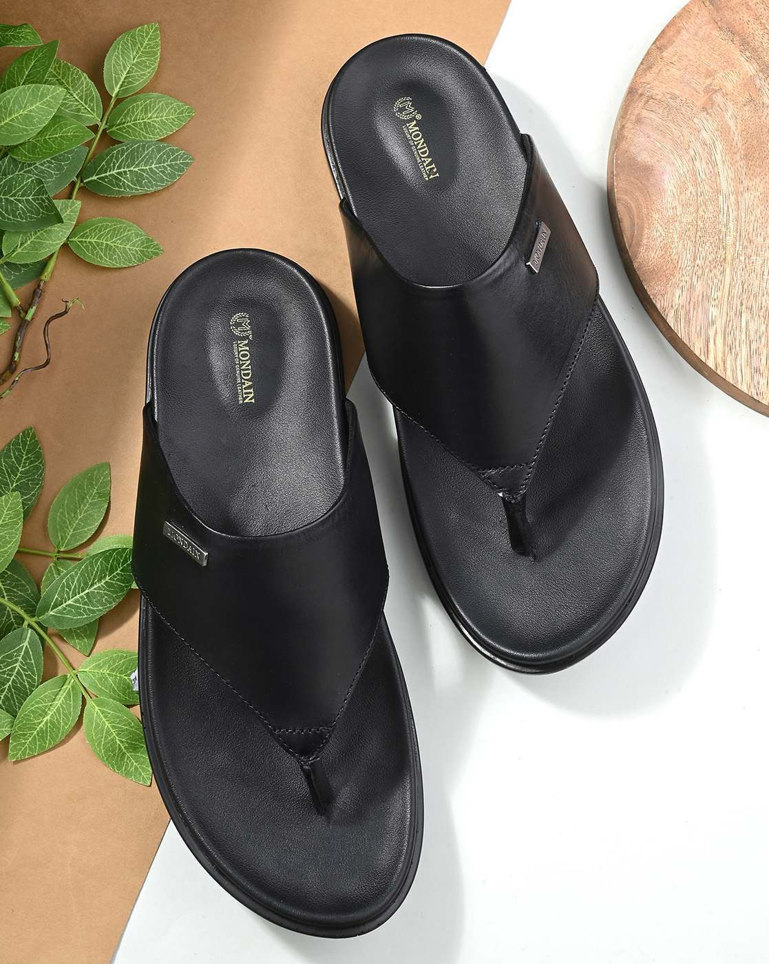 Buy Black Flip Flop & Slippers for Men by MONDAIN Online