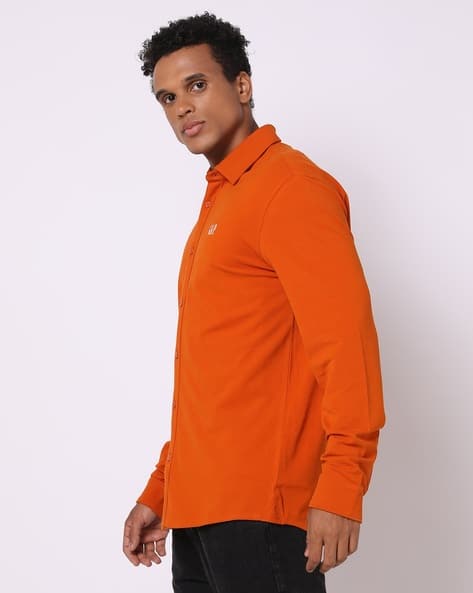 Regular fit Knitted Shirt for Men