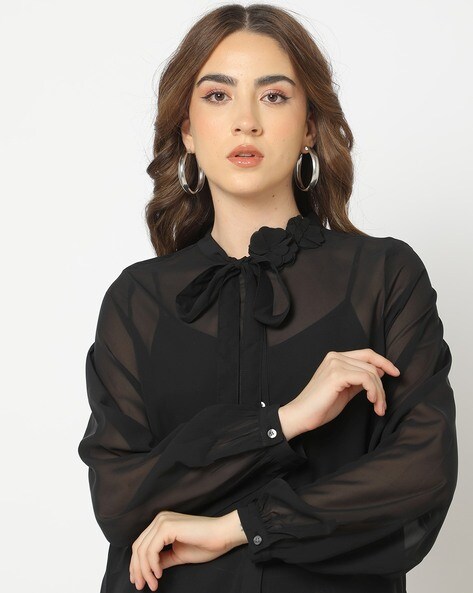 Gap on sale black blouse