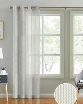 cortina eyelet curtain Single Sheer Long Door Curtain 106" x 45"-picture-40