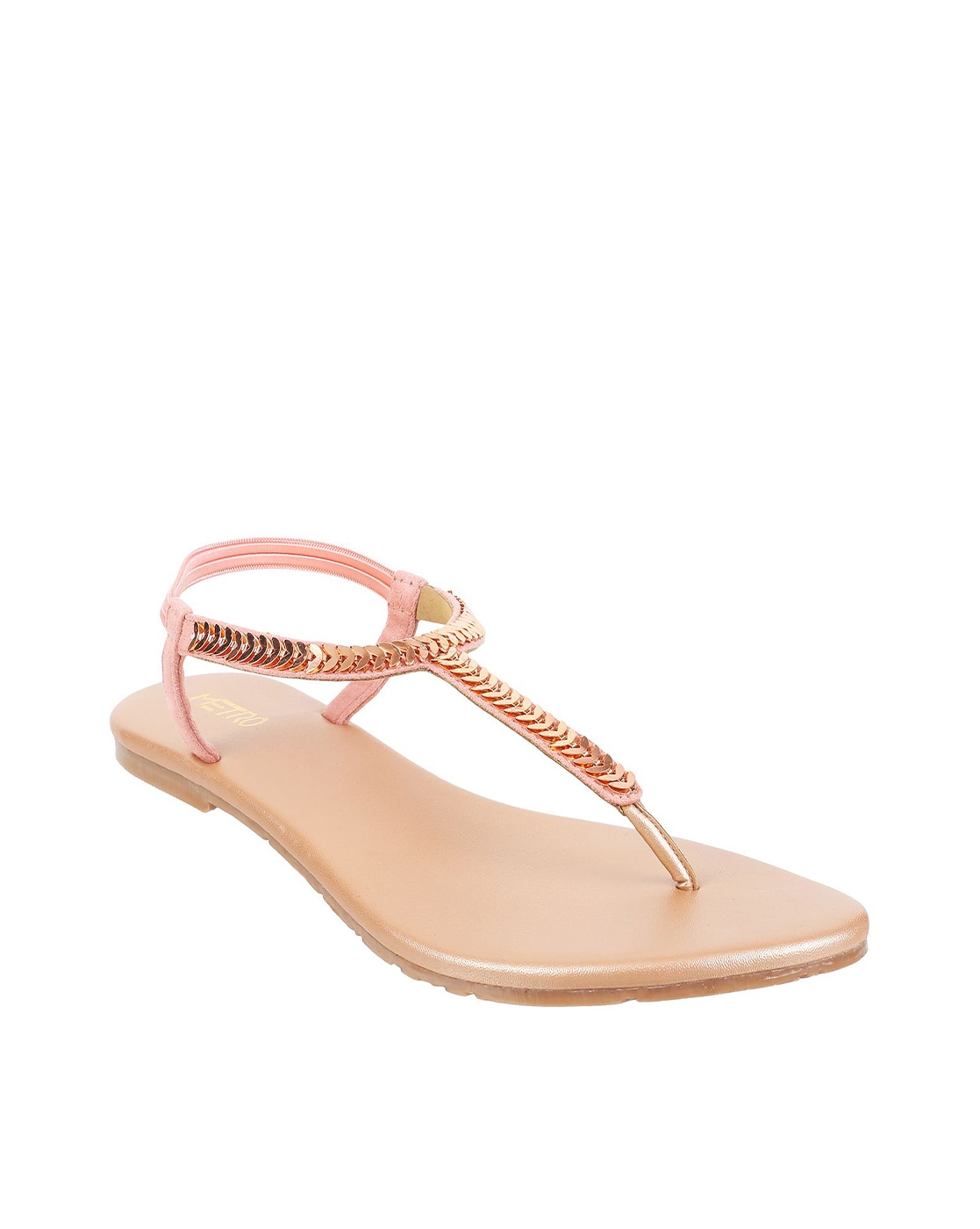 Buy Ceriz Alima Rose Gold Sandals Online at Best Prices in India - JioMart.