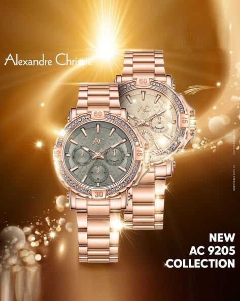 Buy Rose Gold Watches for Women by Alexandre Christie Online