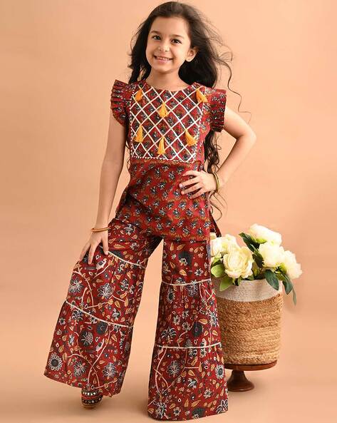 Casual Wear Kids Top with Rayon Palazzo Pant Set, Age: 2 - 12 Years at Rs  280/piece in Delhi