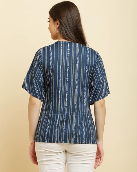 Buy Blue Tops for Women by HELLO DESIGN Online