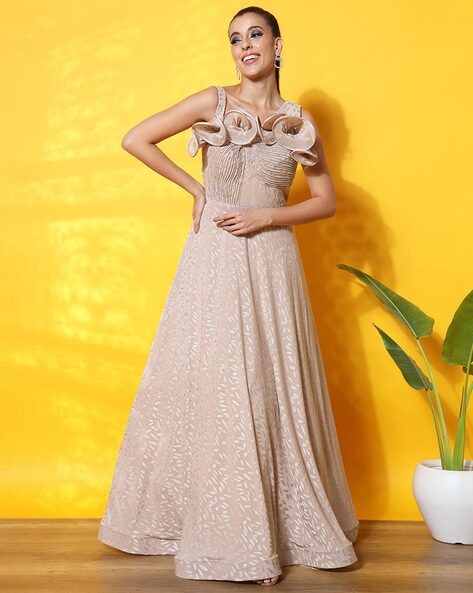 Buy Peach Dresses & Gowns for Women by Chhabra 555 Online | Ajio.com