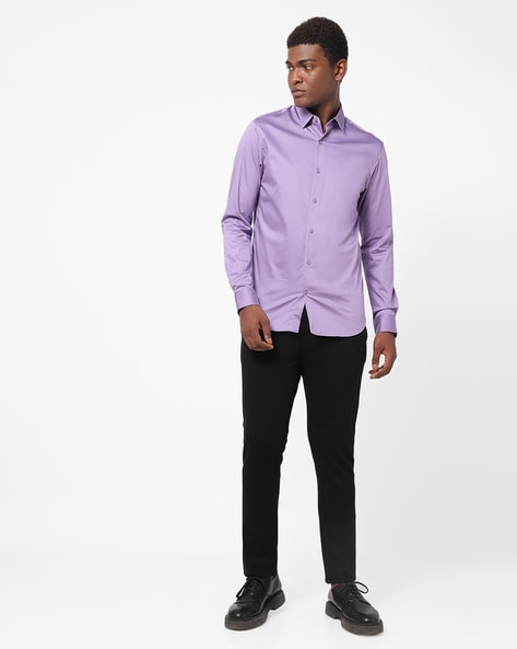 violet shirt mens