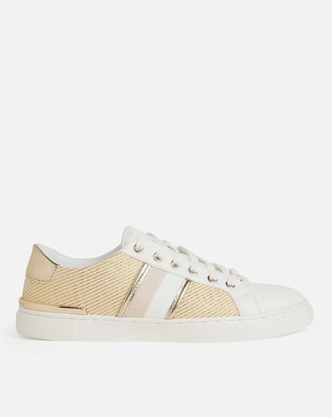 ALDO Women Round-Toe Sneakers with Lace-Fastening