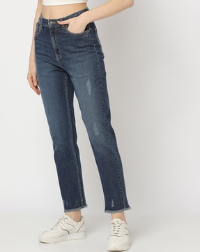 Skinny Ripped Jeans For Women at Rs 250/piece, Womens Denim Jeans in Surat