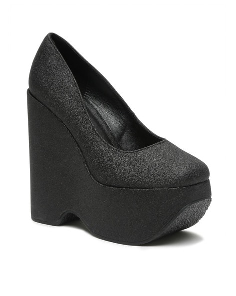 Buy Black Heeled Shoes for Women by Flat n Heels Online