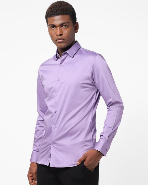 violet shirt mens