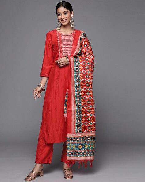 Printed Straight Kurta Set Price in India