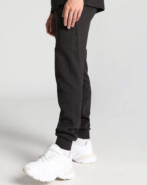 Cotton Fleece Joggers with Side Pockets