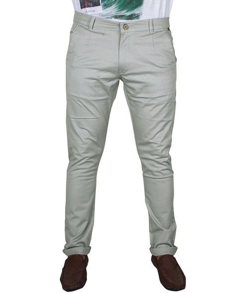 Buy Black Trousers & Pants for Men by Mr Button Online | Ajio.com