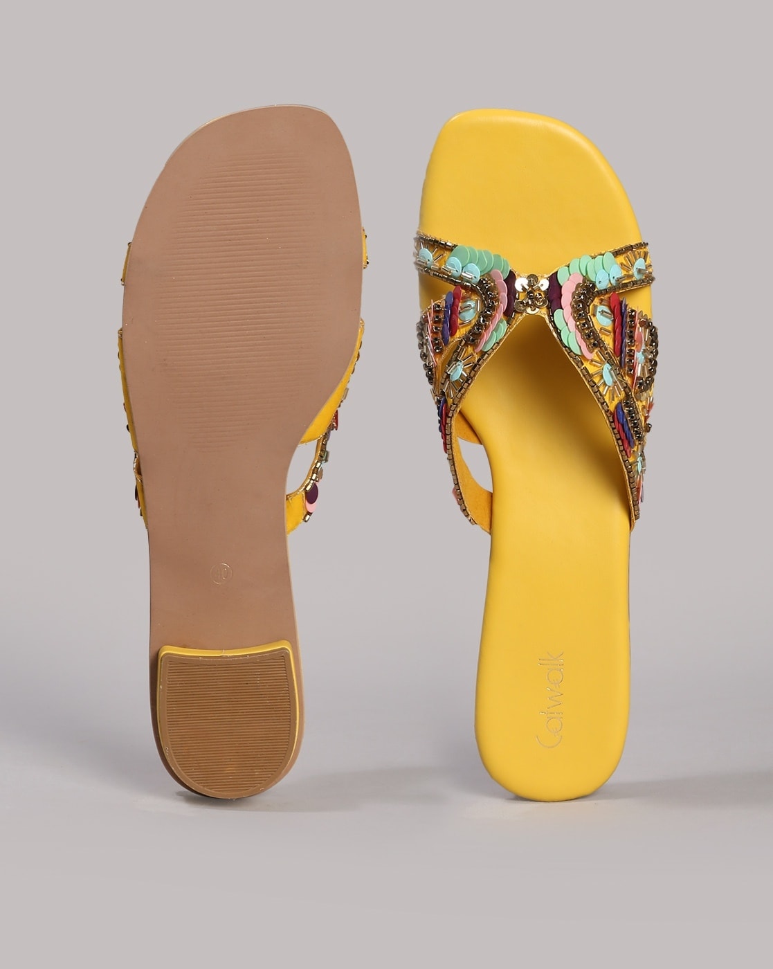 Kacie Flat Sandals - Yellow | Fashion Nova, Shoes | Fashion Nova