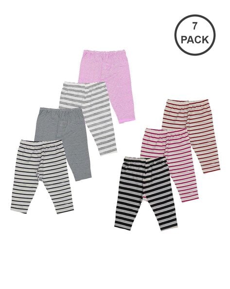 Buy The Children's Place Girls Pink November Striped Leggings - NNNOW.com