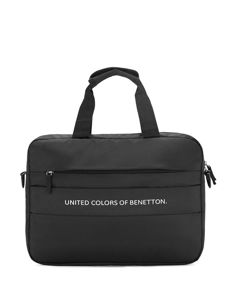 Buy UNITED COLORS OF BENETTON Caspian Unisex Polyester Laptop Backpack -  Black at Amazon.in