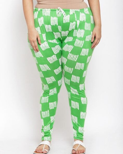 Palazzos & Salwars | Green Leggings | Freeup