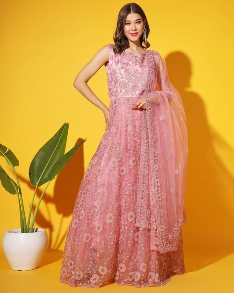 Pink Evening Gown, Women's Fashion, Dresses & Sets, Evening dresses & gowns  on Carousell