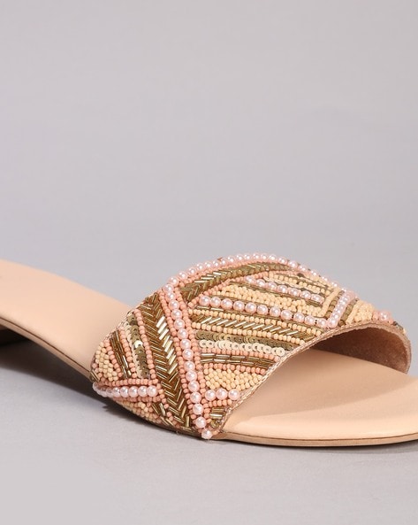 Buy Nude Flat Sandals for Women by CATWALK Online Ajio