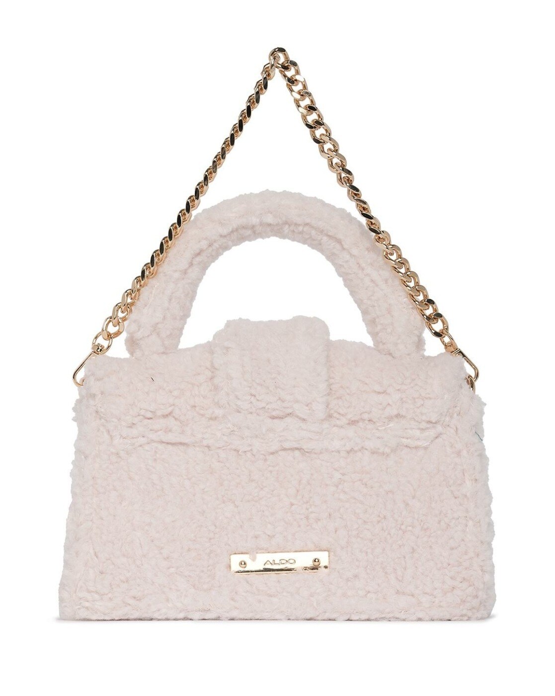 Aldo pink hot sale fur bag