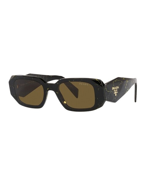 Prada™ PR A12SF 17O60B 54 Brown Transparent/Brown Sunglasses