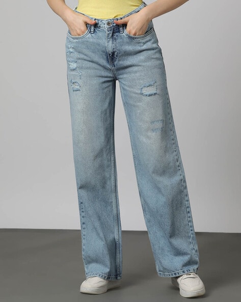 Buy Blue Jeans & Jeggings for Women by Outryt Online