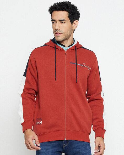 Buy Rust Sweatshirt Hoodies for Men by Cantabil Online