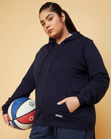 Women Hoodie with Split-Kangaroo Pockets