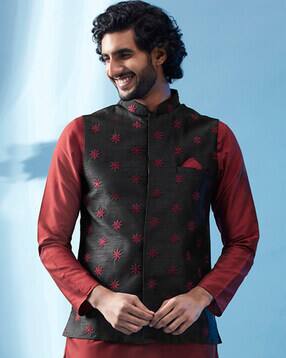 kisah Embellished Nehru jacket-picture-41