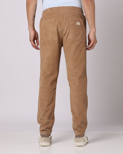 Buy Blackberrys Men Brown Smart Fit Solid Corduroy Trousers - Trousers for  Men 1968515 | Myntra