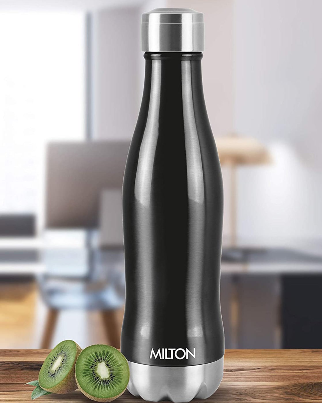 Buy Milton Duke Thermosteel Vaccum Insulated Hot & Cold Water Bottle Hot  and Cold Water Bottle, 750 ml, Black- /shop