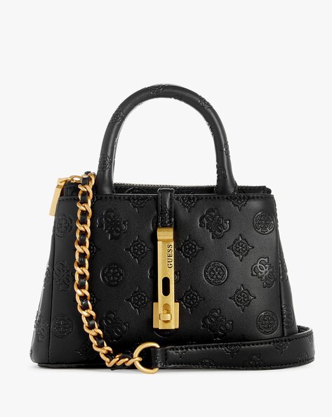 Guess logo satchel outlet handbags