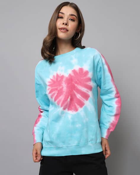 Women Tie Dye Regular Fit Sweatshirt