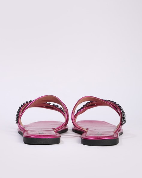 Buy Fuchsia Flat Sandals for Women by Outryt Online