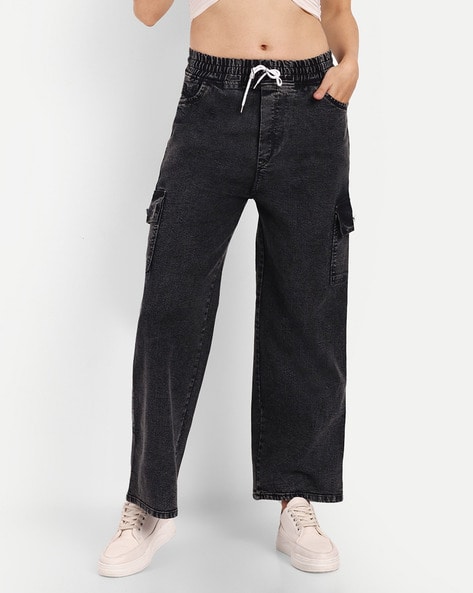 Buy Black Trousers & Pants for Women by Broadstar Online