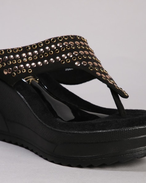 Volatile black online wedges