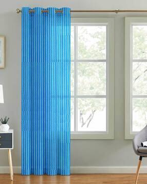 cortina eyelet curtain Chevron Print Long Door Curtain-picture-37
