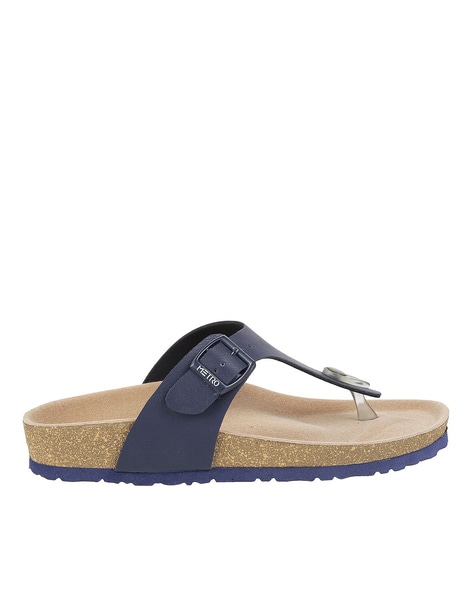 Buckle best sale thong sandals